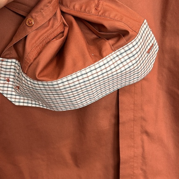 Paul Fredrick 15-34 Slim Fit 100% Cotton Long Sleeve Button Down Collared Shirt - Picture 5 of 10